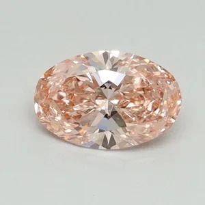 0.51ct OVAL Fancy Vivid Pink VS2 Coloured Lab diamond