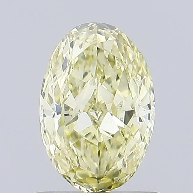 0.81ct OVAL Fancy Yellow VVS2 Coloured Lab diamond
