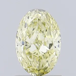 0.81ct OVAL Fancy Yellow VVS2 Coloured Lab diamond