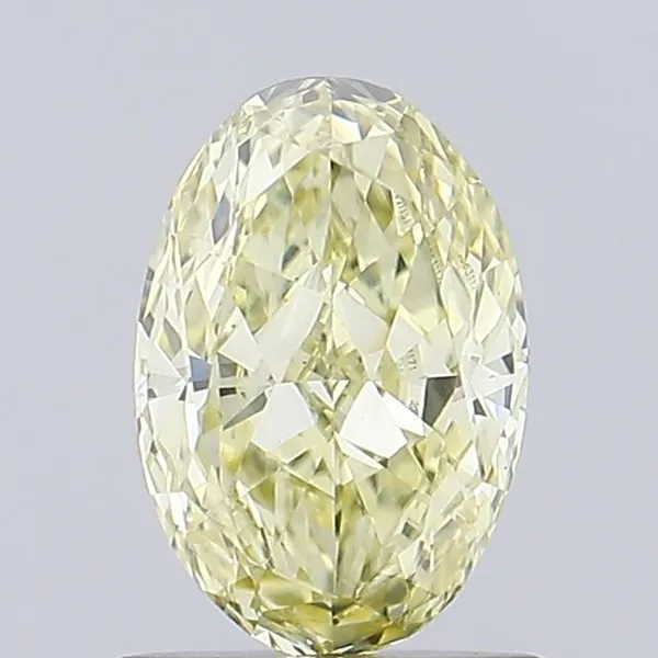 0.81ct OVAL Fancy Yellow VVS2 Coloured Lab diamond