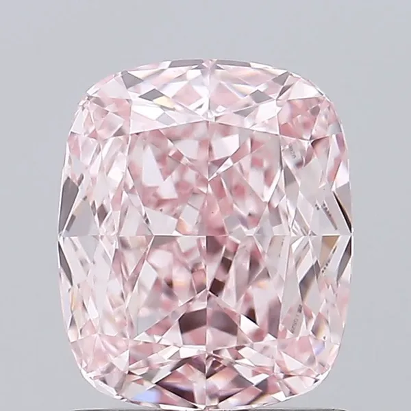 1.19ct CUSHION Fancy Intense Pink VVS2 Coloured Lab diamond
