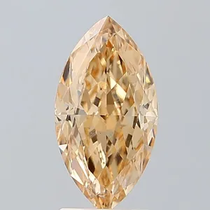 2.07ct MARQUISE Fancy Light Brownish Yellow VS1 Coloured Lab diamond
