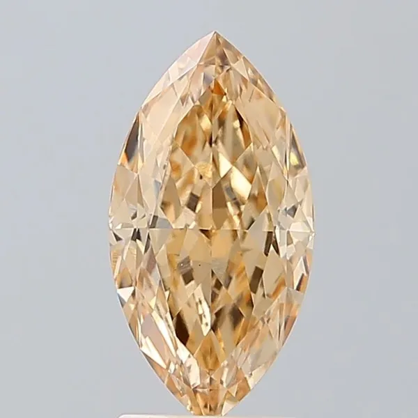 2.07ct MARQUISE Fancy Light Brownish Yellow VS1 Coloured Lab diamond