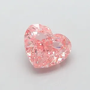 1.05ct HEART Fancy Intense Pink VS2 Coloured Lab diamond
