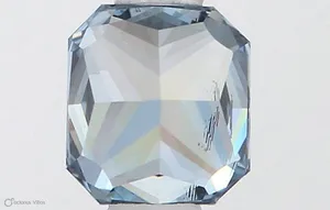0.54ct RADIANT Fancy Vivid Blue SI2 Coloured Lab diamond