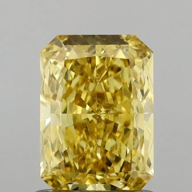 1.01ct RADIANT Fancy Intense Yellow VS1 Coloured Lab diamond
