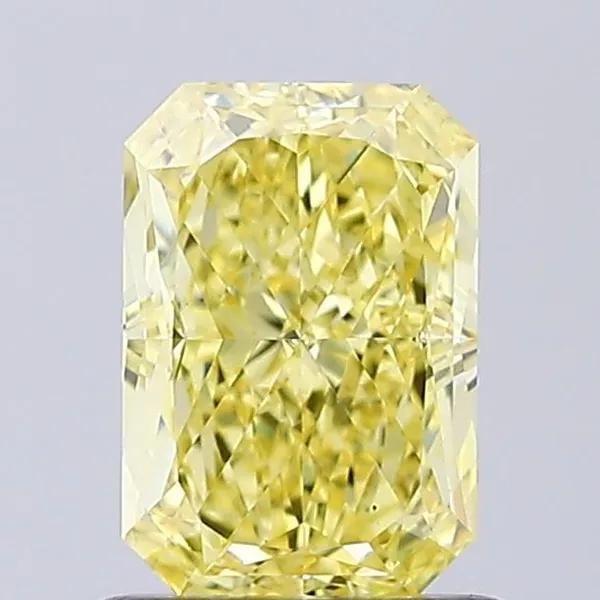 1.2ct RADIANT Fancy Intense Yellow VS2 Coloured Lab diamond