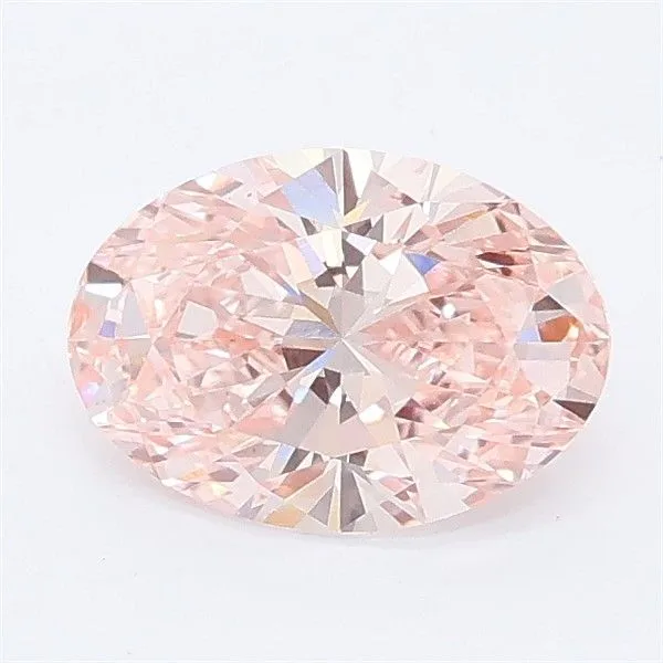1.06ct OVAL Fancy Vivid Pink VVS2 Coloured Lab diamond