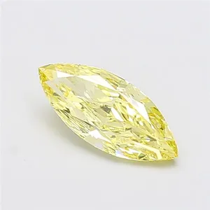 1.53ct MARQUISE Fancy Yellow VVS2 Coloured Lab diamond