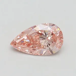 0.5ct PEAR Fancy Intense Pink VS2 Coloured Lab diamond