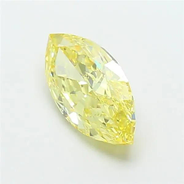 3.00ct MARQUISE Fancy Intense Yellow VS1 Coloured Lab diamond