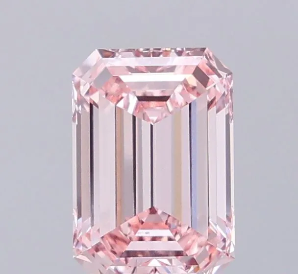 1.60ct EMERALD Fancy Intense Pink VVS2 Coloured Lab diamond