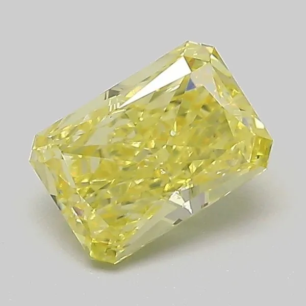 1.07ct RADIANT Fancy Intense Yellow VS2 Coloured Lab diamond