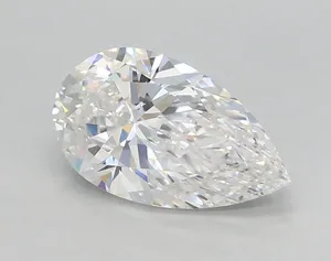 0.85ct PEAR D VVS1 Lab diamond