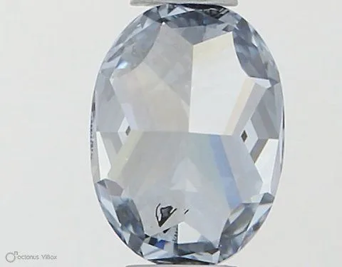 0.42ct OVAL Fancy Intense Blue SI2 Coloured Lab diamond