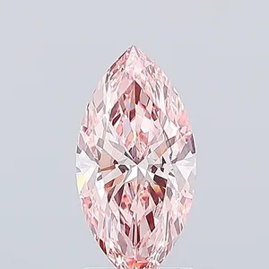 1.83ct MARQUISE Fancy Vivid Pink SI1 Coloured Lab diamond