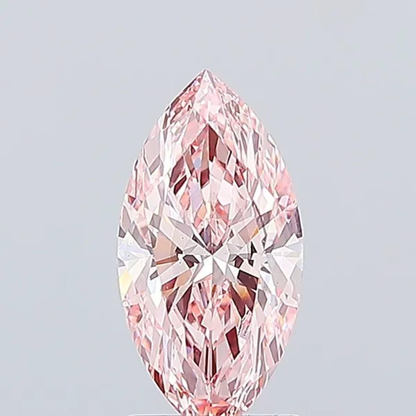 1.83ct MARQUISE Fancy Vivid Pink SI1 Coloured Lab diamond