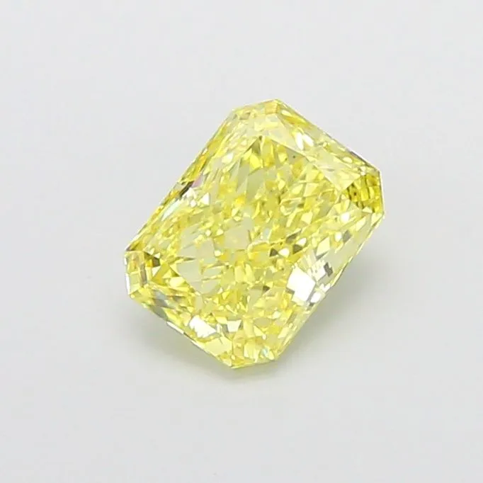 1.08ct RADIANT Fancy Intense Yellow VS2 Coloured Lab diamond