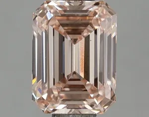 1.03ct EMERALD Fancy Intense Pink VS2 Coloured Lab diamond