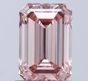 1.07ct EMERALD Fancy Brownish Pink VS1 Coloured Lab diamond