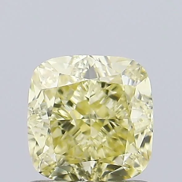 1ct CUSHION Fancy Yellow VVS2 Coloured Lab diamond