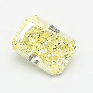 1.04ct RADIANT Fancy Yellow VVS2 Coloured Lab diamond