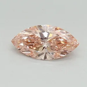 0.46ct MARQUISE Fancy Vivid Pink VS1 Coloured Lab diamond