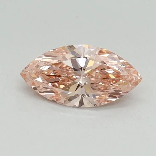 0.46ct MARQUISE Fancy Vivid Pink VS1 Coloured Lab diamond