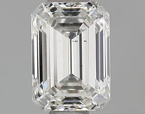 0.73ct EMERALD F VS2 Lab diamond
