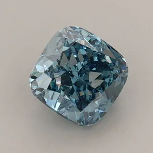 1.36ct CUSHION Fancy Vivid Blue VS1 Coloured Lab diamond