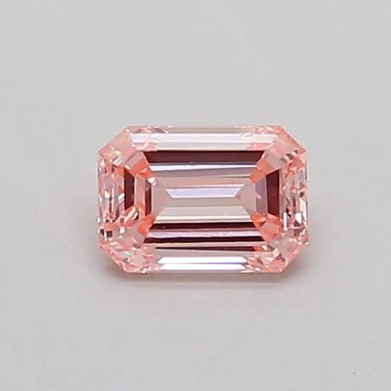 0.39ct EMERALD Fancy Intense Pink VS1 Coloured Lab diamond