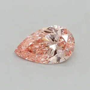 0.34ct PEAR Fancy Vivid Pink SI1 Coloured Lab diamond