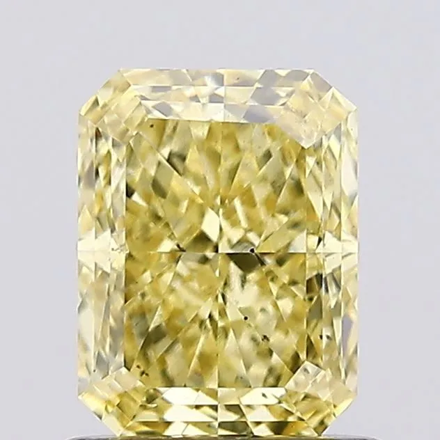 1.01ct RADIANT Fancy Intense Yellow VS2 Coloured Lab diamond