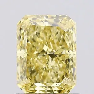 1.01ct RADIANT Fancy Intense Yellow VS2 Coloured Lab diamond