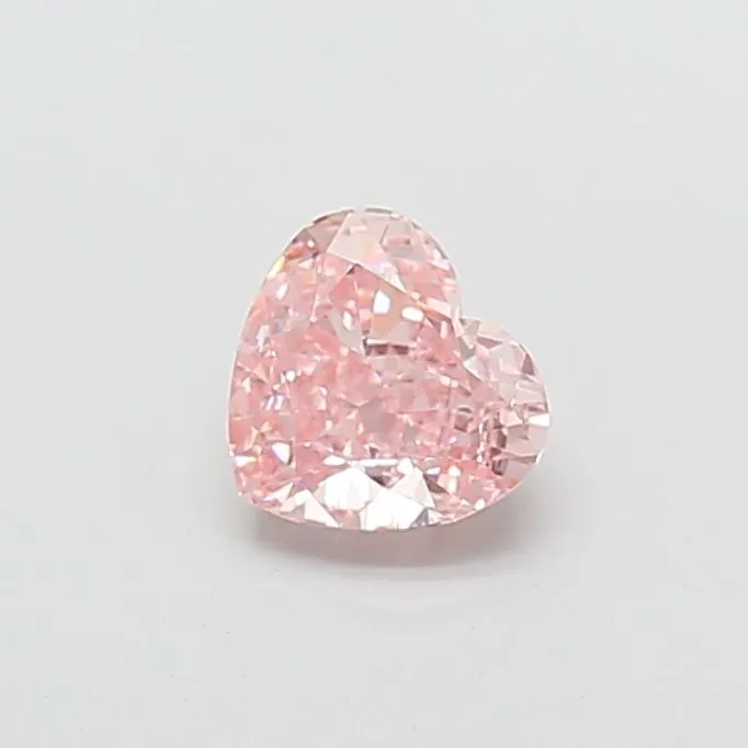 1.52ct HEART Fancy Intense Pink VS1 Coloured Lab diamond
