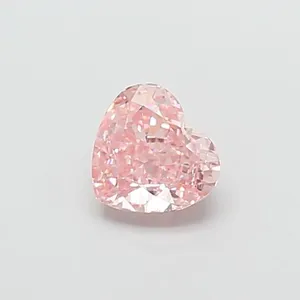 1.52ct HEART Fancy Intense Pink VS1 Coloured Lab diamond