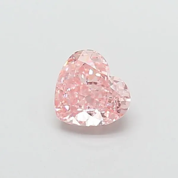1.52ct HEART Fancy Intense Pink VS1 Coloured Lab diamond