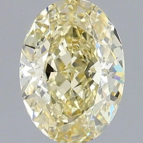 1.08ct OVAL Fancy Yellow VVS2 Coloured Lab diamond