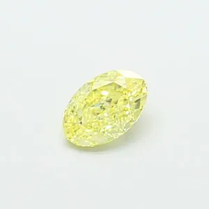 1.01ct OVAL Fancy Intense Yellow VS1 Coloured Lab diamond