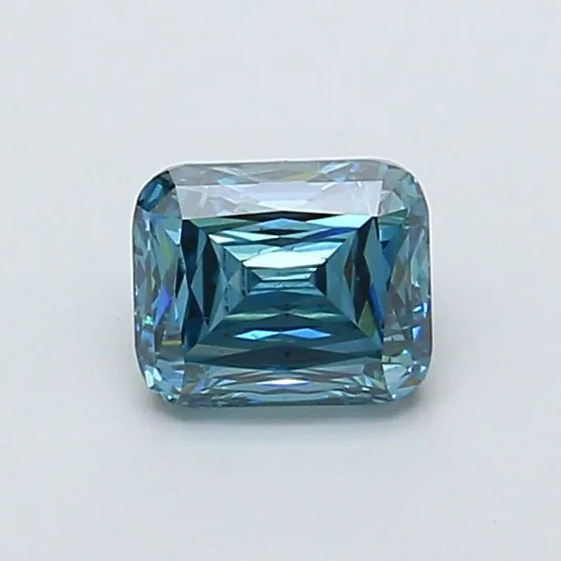 1.33ct RADIANT Fancy Vivid Blue VS2 Coloured Lab diamond