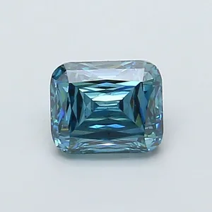 1.33ct RADIANT Fancy Vivid Blue VS2 Coloured Lab diamond