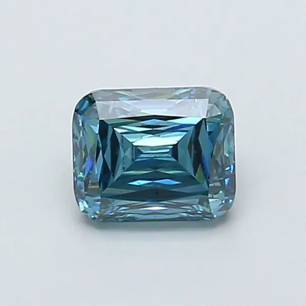1.33ct RADIANT Fancy Vivid Blue VS2 Coloured Lab diamond
