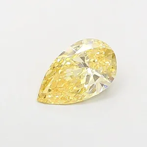 0.55ct PEAR Fancy Intense Yellow VS1 Coloured Lab diamond