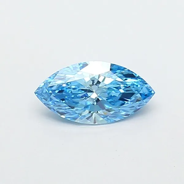 1.01ct MARQUISE Fancy Vivid Blue VS1 Coloured Lab diamond