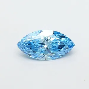 1.01ct MARQUISE Fancy Vivid Blue VS1 Coloured Lab diamond