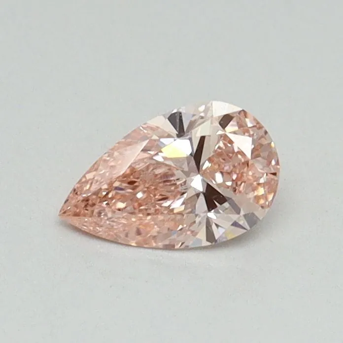 0.32ct PEAR Fancy Intense Pink SI1 Coloured Lab diamond