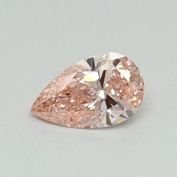0.32ct PEAR Fancy Intense Pink SI1 Coloured Lab diamond