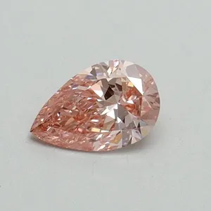 0.31ct PEAR Fancy Vivid Pink VS1 Coloured Lab diamond