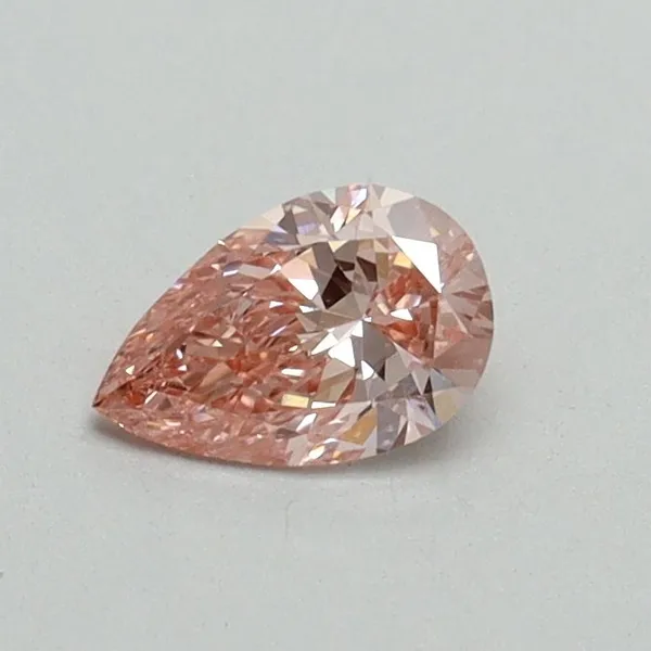 0.31ct PEAR Fancy Vivid Pink VS1 Coloured Lab diamond