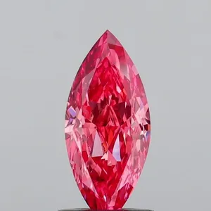 0.98ct MARQUISE Fancy Vivid Pink VS2 Coloured Lab diamond